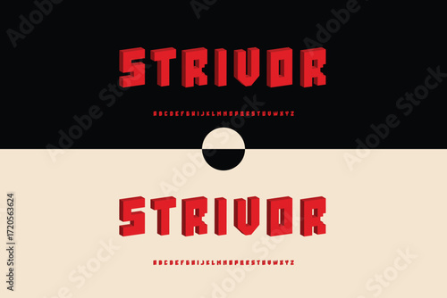 Strivor logo with abstract symbol and text