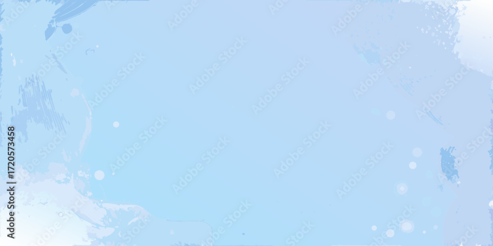 Soft pastel blue watercolor background with abstract brush strokes and subtle bokeh effect