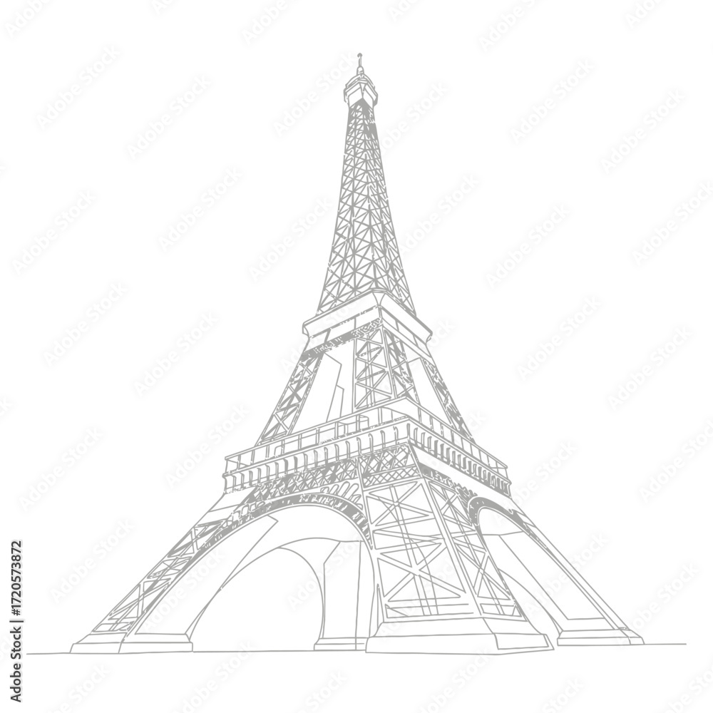 Fototapeta premium Stylized whisk illustration with subtle curves and smooth lines for culinary designs