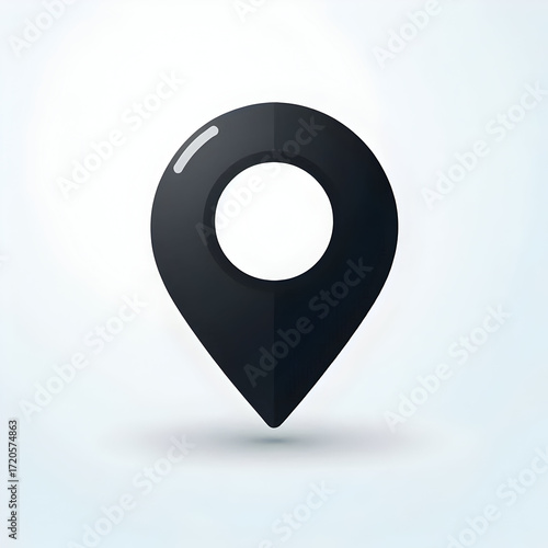 Map pointer pin icon vector for location and navigation design