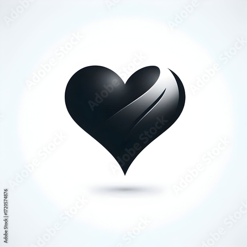 Heart icon vector illustration isolated on white background