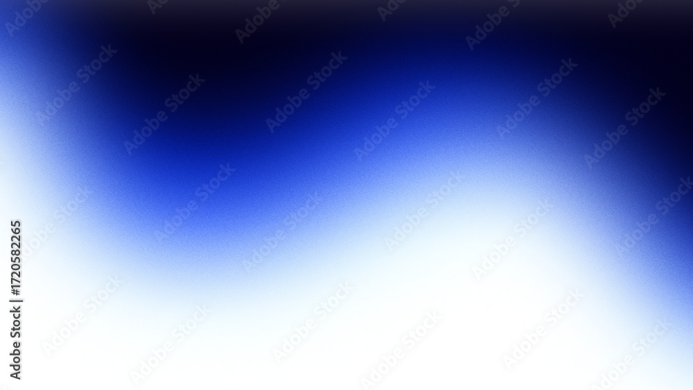 Fototapeta premium Element gradient abstract waves of neon dark blue with noise texture and grain