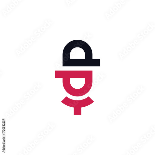 Letter DP or Double P Microphone Podcast Logo