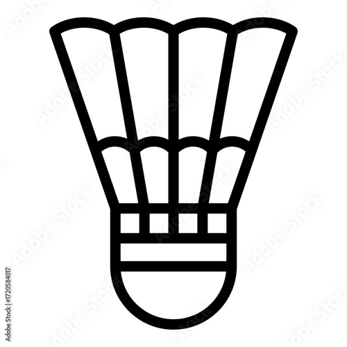 shuttlecock icon line