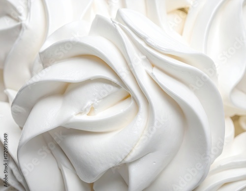 Creamy Whipped Texture Background Soft White Swirls