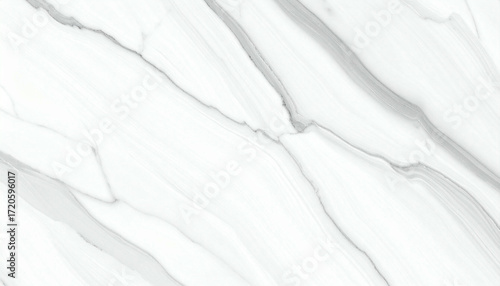 White marble texture background with elegant grey veins.