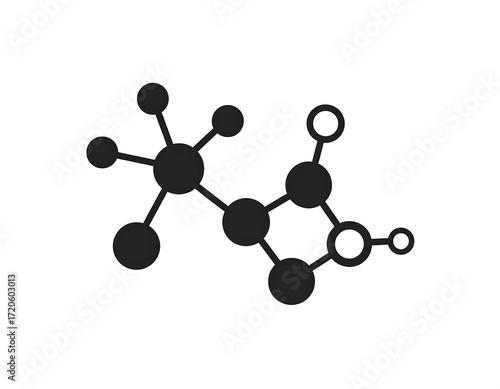 Simple chemical molecule graphic