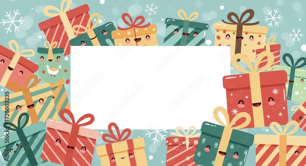 Naklejka premium christmas gift box