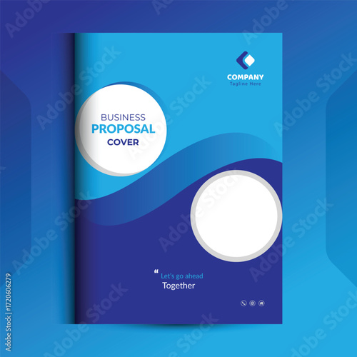 Wallpaper Mural Blue Proposal cover Design Template concepts are adept for corporate Business	
 Torontodigital.ca