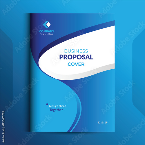 Wallpaper Mural Blue Proposal cover Design Template concepts are adept for corporate Business	
 Torontodigital.ca