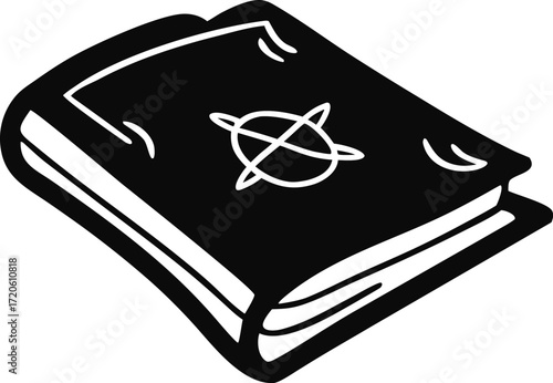 Spell Book Hand Drawn Vector Simple Witchcraft Doodle