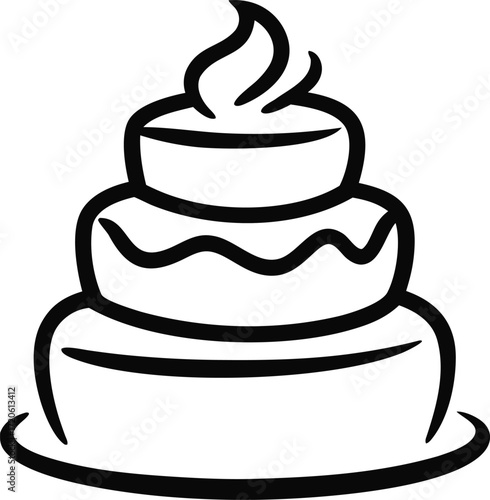 Tiered Wedding Cake Sketch