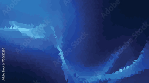 Abstract Blue Geometric Shapes background