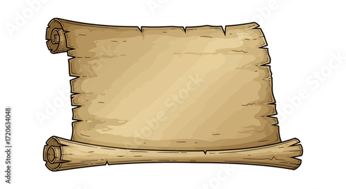 An old paper scroll parchment perfect for announcements and creative invitations background design