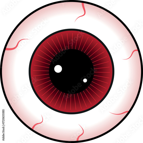 Drawing, illustration clipart of red eyes, dark theme, gothic, eyeball.