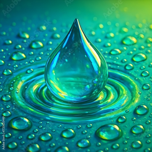 Closeup Water drop