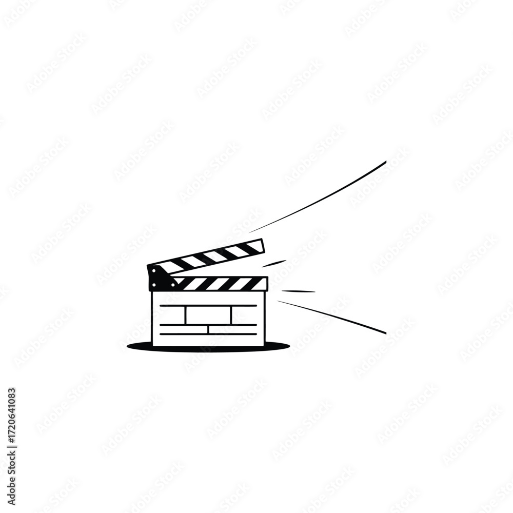 Obraz premium Clapperboard for film production and movie making