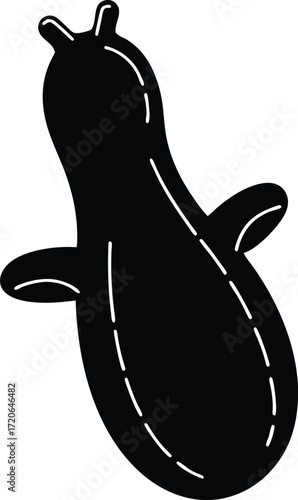 Inflatable Decoration silhouette vector art illustration