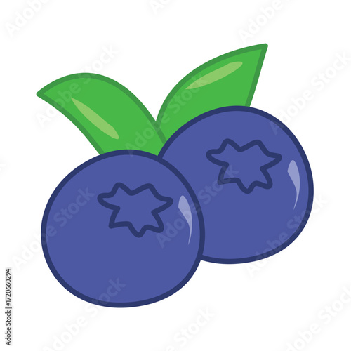 Blueberries Fruit Illustration, Blueberries Fruit Illustration