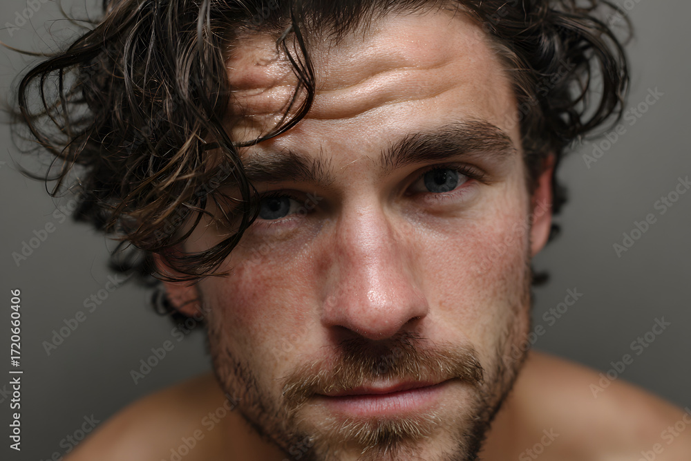 Fototapeta premium 30 years old natural looking man