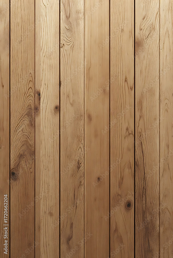 Fototapeta premium Texture of natural oak wood grain, high resolution, straight lines and organic patterns, neutral brown tones, clean lighting, ideal for digital backgrounds