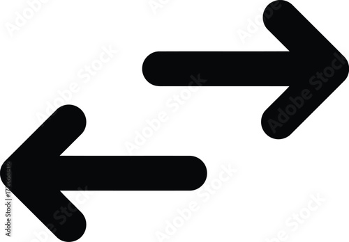 opposite arrows,facing directions,minimal,black and white
