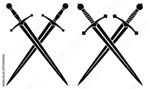 two crossed swords