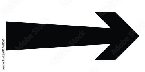 PNG Red Arrow Icon: A bold, red arrow icon pointing to the right, symbolizing direction, guidance, and movement isolated on a transparent : A bold, red arrow icon pointing. eps 10
