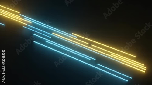 Abstract neon lines