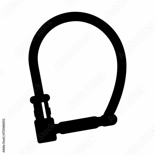 Silhouette of a ULock for Bicycle Security and Theft Prevention Measures