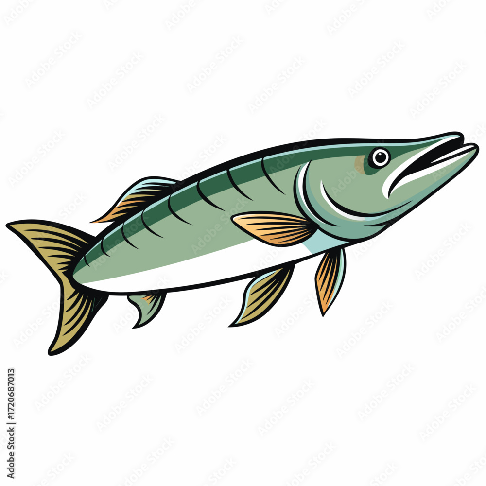 Fototapeta premium fish on a white background