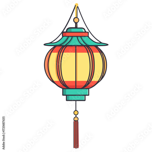 lantern, new year, vector, transparent background, festival, asia, lamp, light, street, vintage, night, streetlamp, cage, streetlight, decoration, celebration, isolated, ornament, decor, year, hang