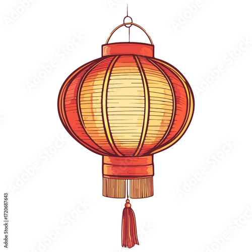 lantern, new year, vector, transparent background, festival, asia, lamp, light, street, vintage, night, streetlamp, cage, streetlight, decoration, celebration, isolated, ornament, decor, year, hang