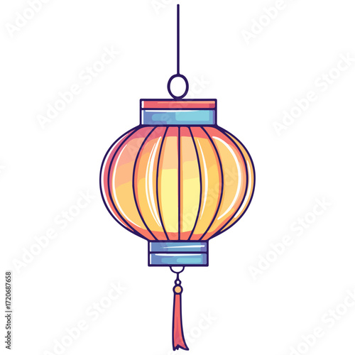 lantern, new year, vector, transparent background, festival, asia, lamp, light, street, vintage, night, streetlamp, cage, streetlight, decoration, celebration, isolated, ornament, decor, year, hang