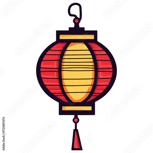 lantern, new year, vector, transparent background, festival, asia, lamp, light, street, vintage, night, streetlamp, cage, streetlight, decoration, celebration, isolated, ornament, decor, year, hang