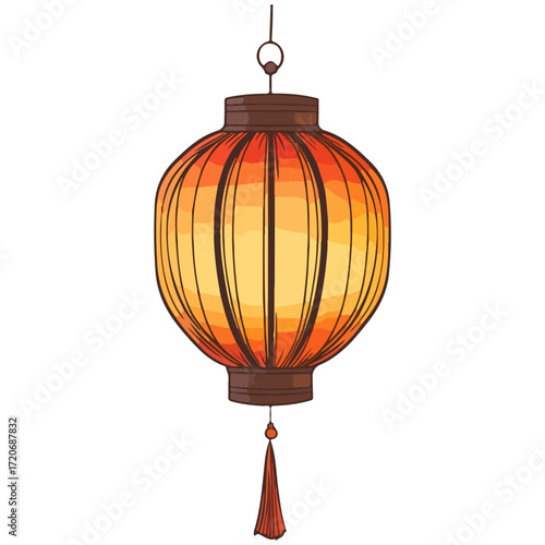 lantern, new year, vector, transparent background, festival, asia, lamp, light, street, vintage, night, streetlamp, cage, streetlight, decoration, celebration, isolated, ornament, decor, year, hang