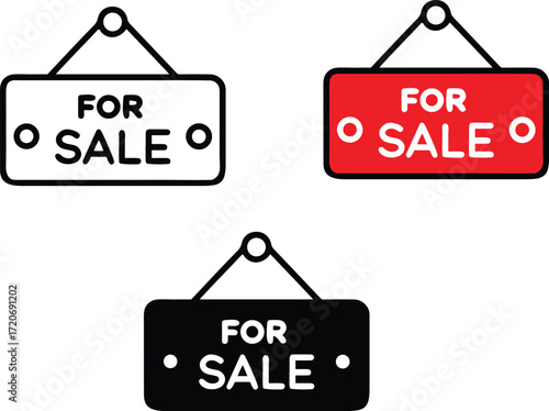 vector sale labels