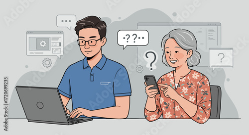 Tech Support Helping Seniors Navigate Technology