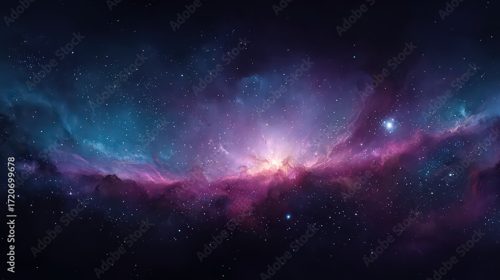 Fototapeta premium Vast Nebulae Space Landscape