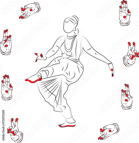 These are all dance hand form to represent different patterns