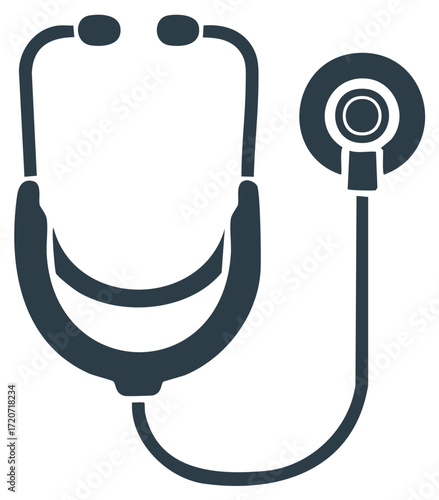 Clean Stethoscope Vector Illustration for Medical Professionals and Healthcare Industry