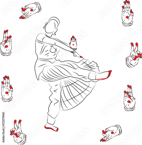 These are all dance hand form to represent different patterns