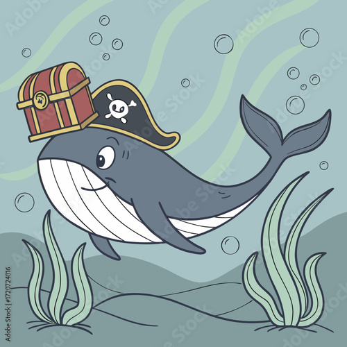 vector illustration of an underwater world