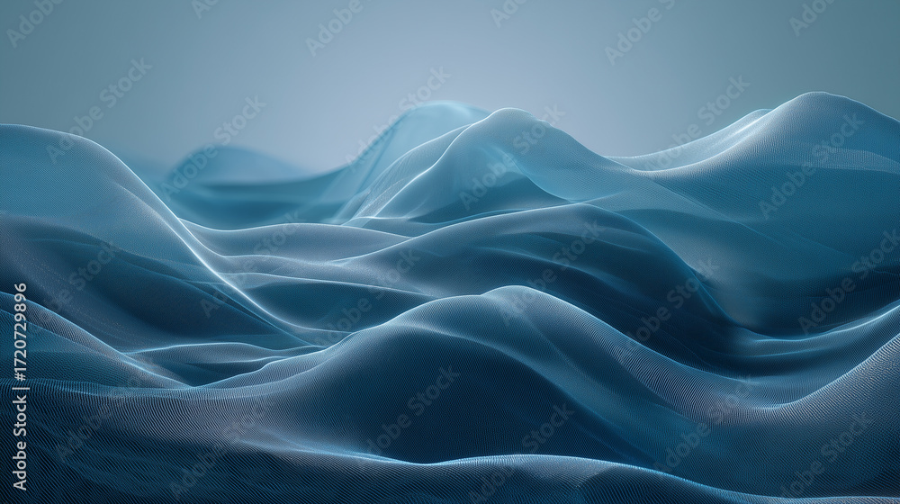 Obraz premium blue silk background
