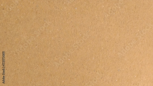 Background of brown kraft paper or cardboard texture. Abstract pattern of beige rough carton, old paper sheet, parchment or papyrus surface, vector realistic illustration