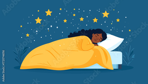 Sweet Dreams  A Peaceful Night's Sleep Illustration