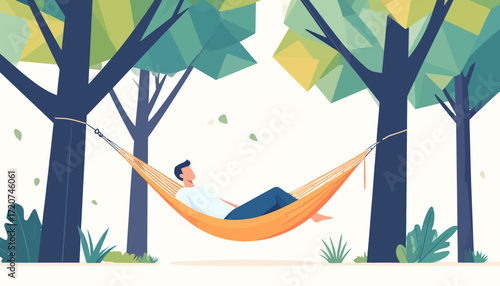 Relaxing in a Hammock Under the Trees A Peaceful Summer Day