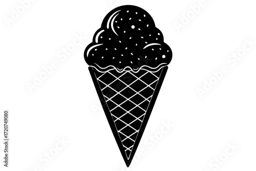 Vector art of ice cream cone
