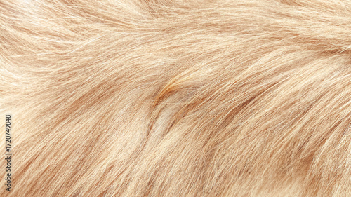 Obraz na plátně Close-up smooth texture of red cat fur in macro detail, showing soft pattern and warm tone contrast, perfect for animal related designs, pet products, textile mockups, and decorative surface art