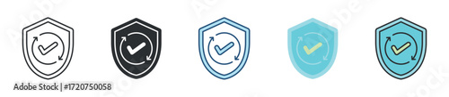 Reliability Icon Set Multiple Style Collection